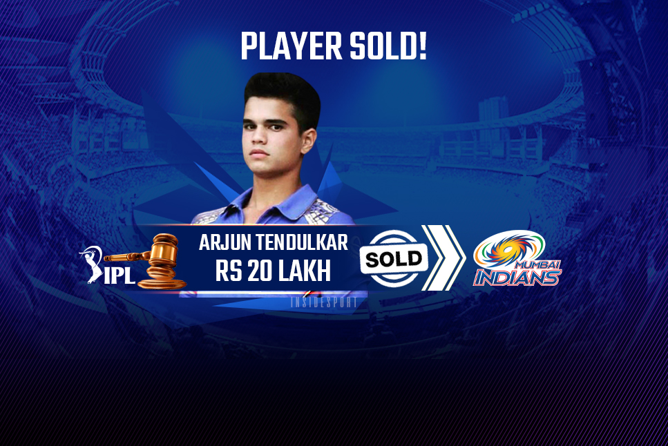 Ipl Auction Arjun Tendulkar Sold To Mumbai Indians For Rs