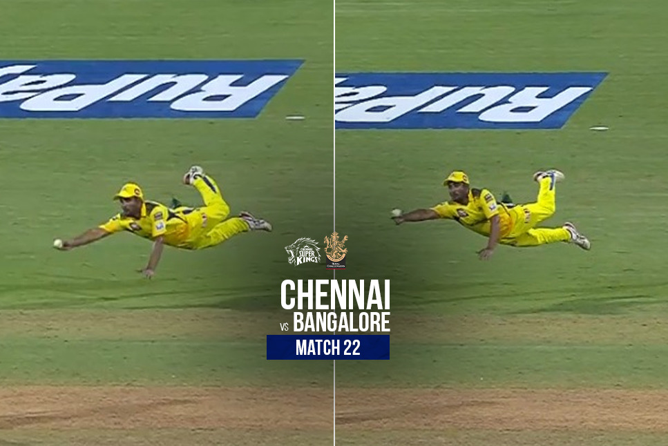 IPL 2022 Best Catch SUPERMAN Ambati Rayudu Takes Extraordinary Catch