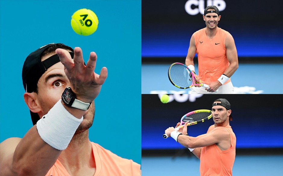 Australian Open Watch Rafael Nadal Practice Hard For United Cup