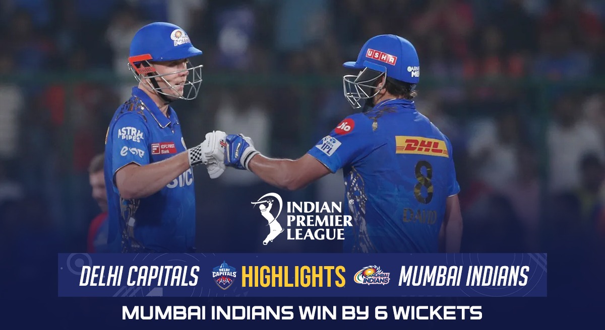 Dc Vs Mi Highlights Mumbai Indians Win By Wickets Rohit Sharma Co