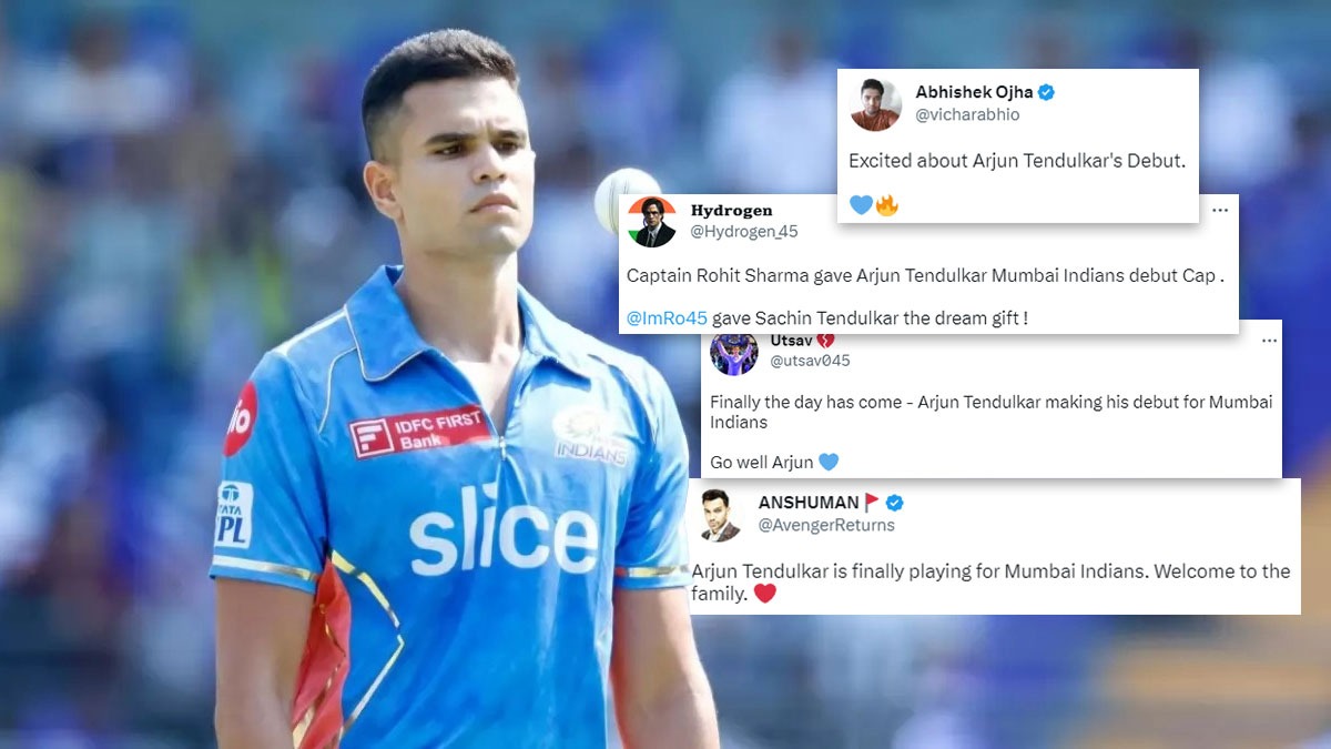 Arjun Tendulkar IPL Debut Jr Tendulkar Makes IPL DEBUT Gets DEBUT CAP