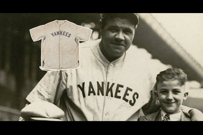 Babe Ruth New York Yankees jersey sells for world record $5.64 million
