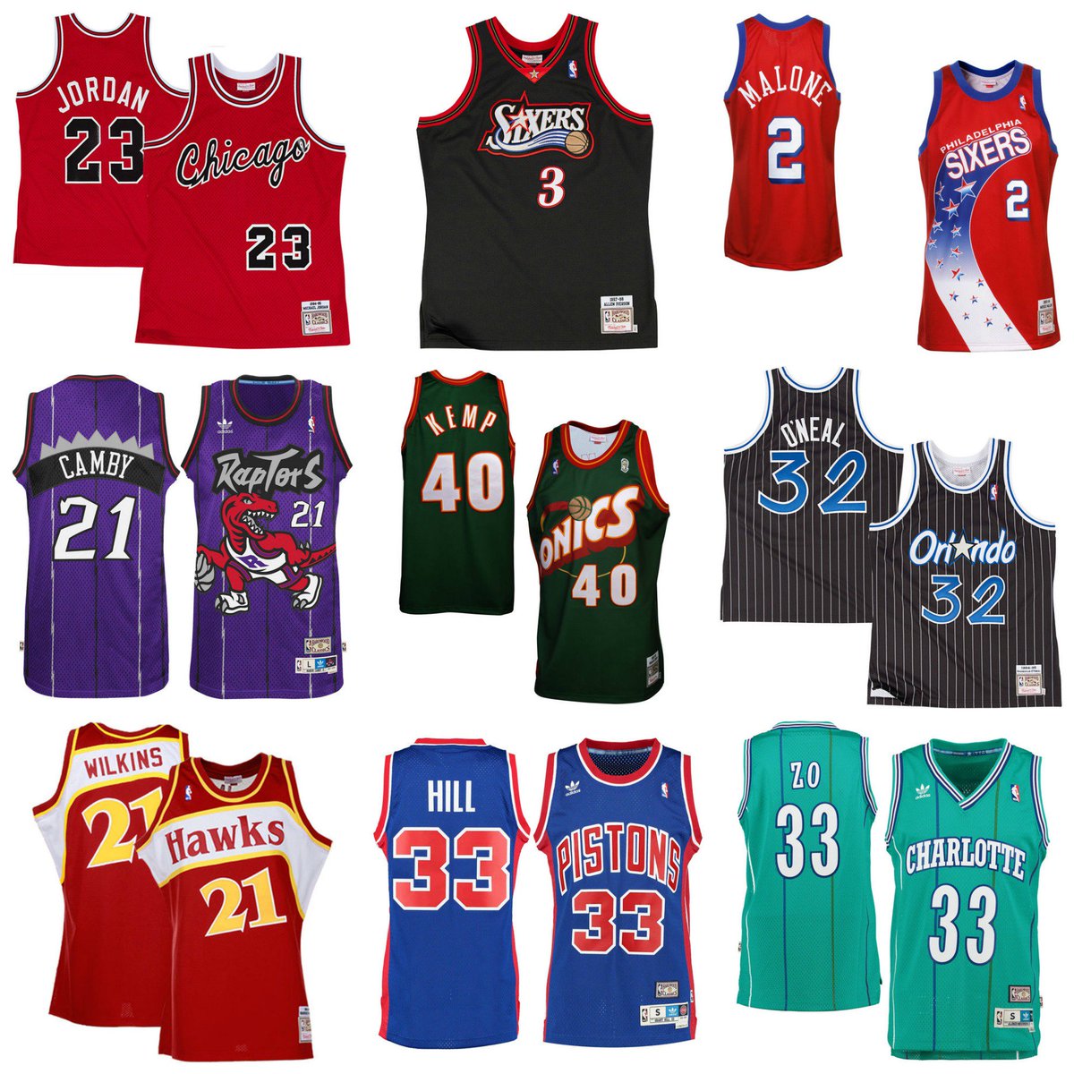 Ranking the most iconic NBA jerseys of the 1990s 
