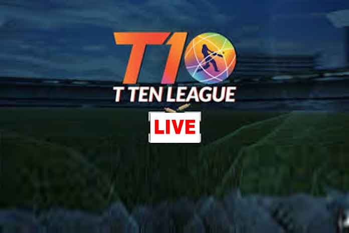 t10 league 2021 today match