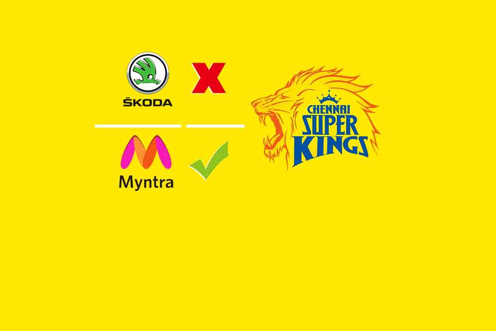 csk myntra jersey