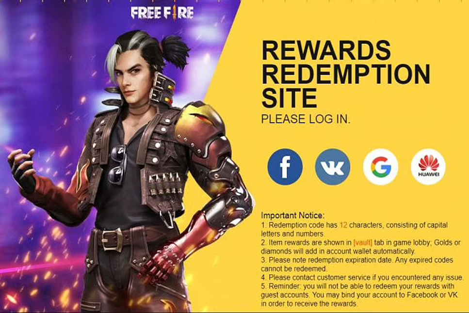 Free Fire Redeem Codes for Full April: How to redeem codes