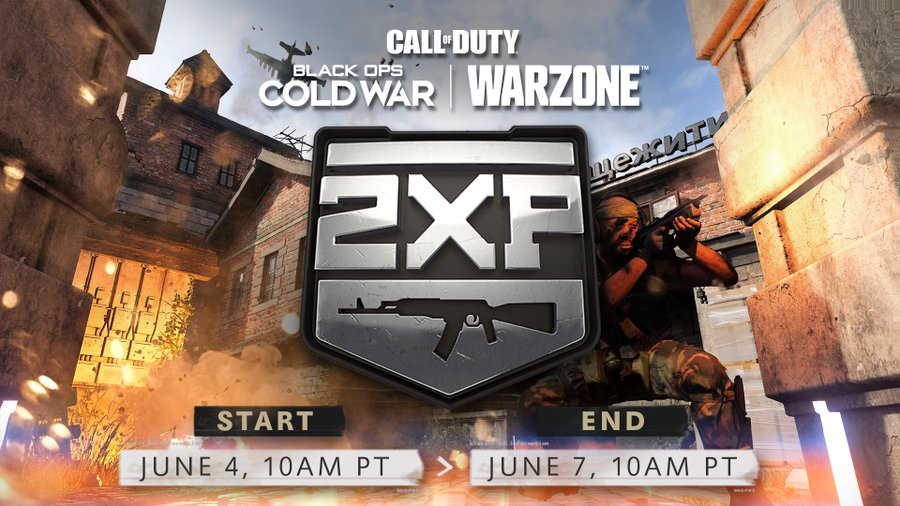 CALL OF DUTY Warzone and BLACK OPS COLD War Double XP Event