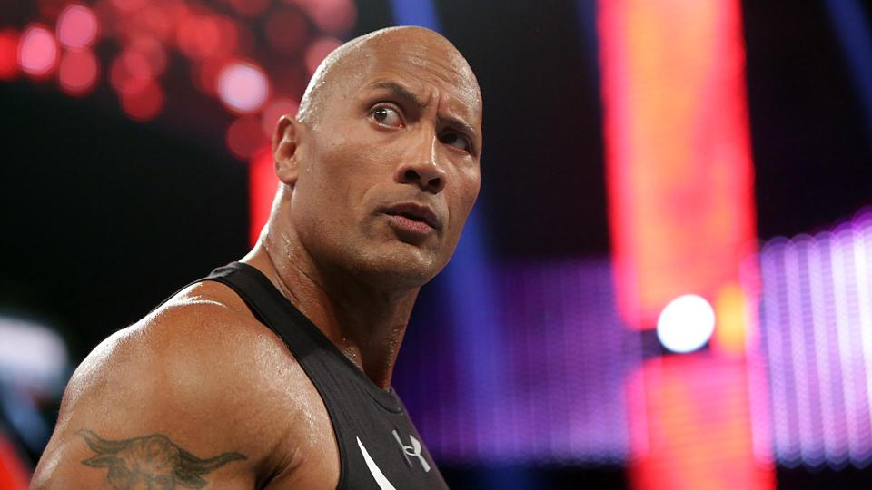 Dwayne The Rock Johnson Drops the Peoples Elbow in Return to the WWE Ring