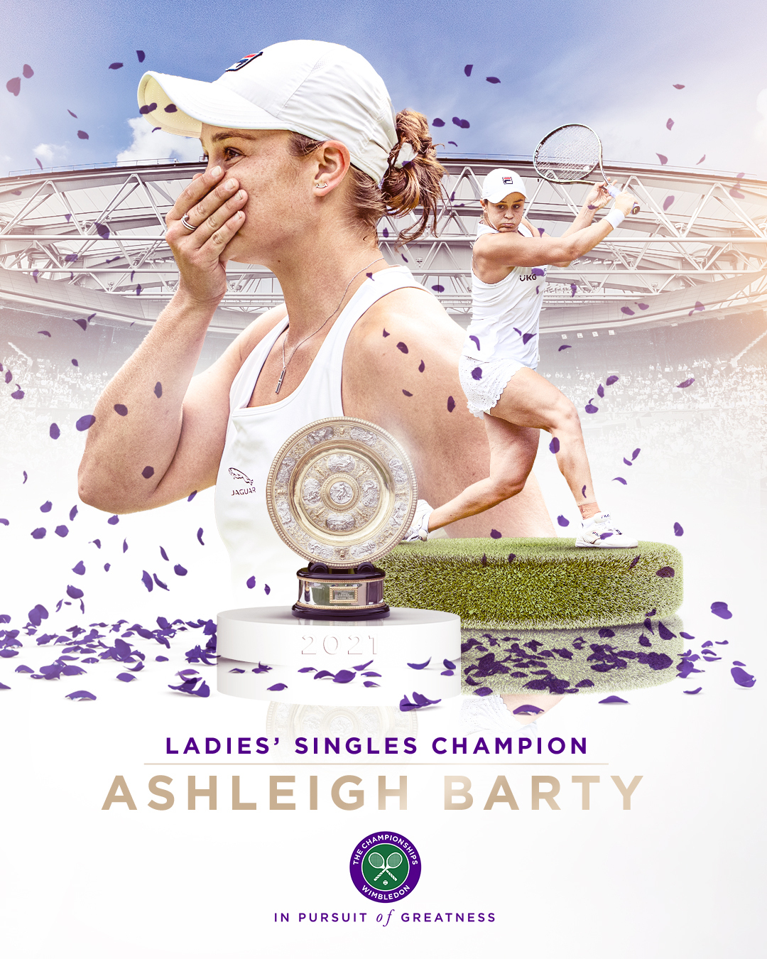 Ashleigh Barty wins first Wimbledon title on idol Cawley's anniversary