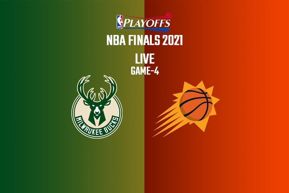 Bucks vs Suns Game 4 in NBA Finals Score Bucks win 109103 to tie the