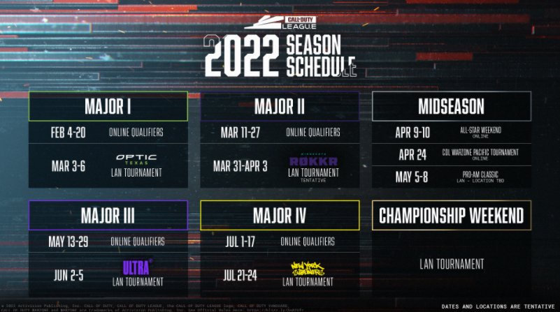 Call Of Duty League 2022 Season Schedule: COD League Announces Official ...