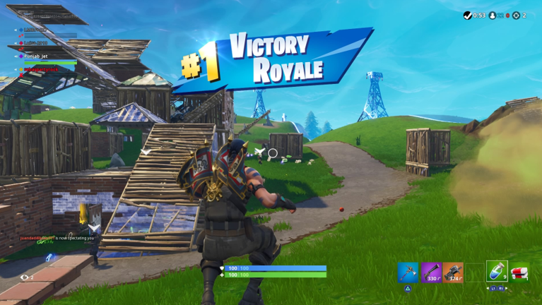 Angry Klombo helped Fortnite player to claim Victory Royale in-game