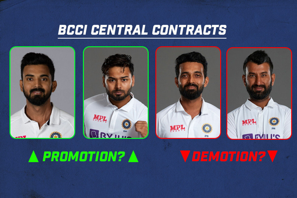 BCCI Central Contracts: Promotion For Rahul, Pant, Demotion For Rahane ...