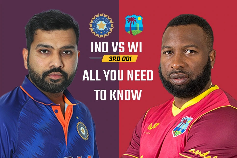 IND vs WI 3rd ODI Squad, Schedule, Date, Time, Venue, Live