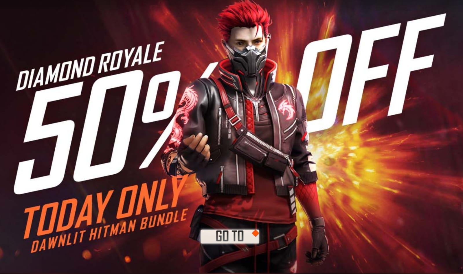 Diamond Royale is now having a 50% off - Garena Free Fire