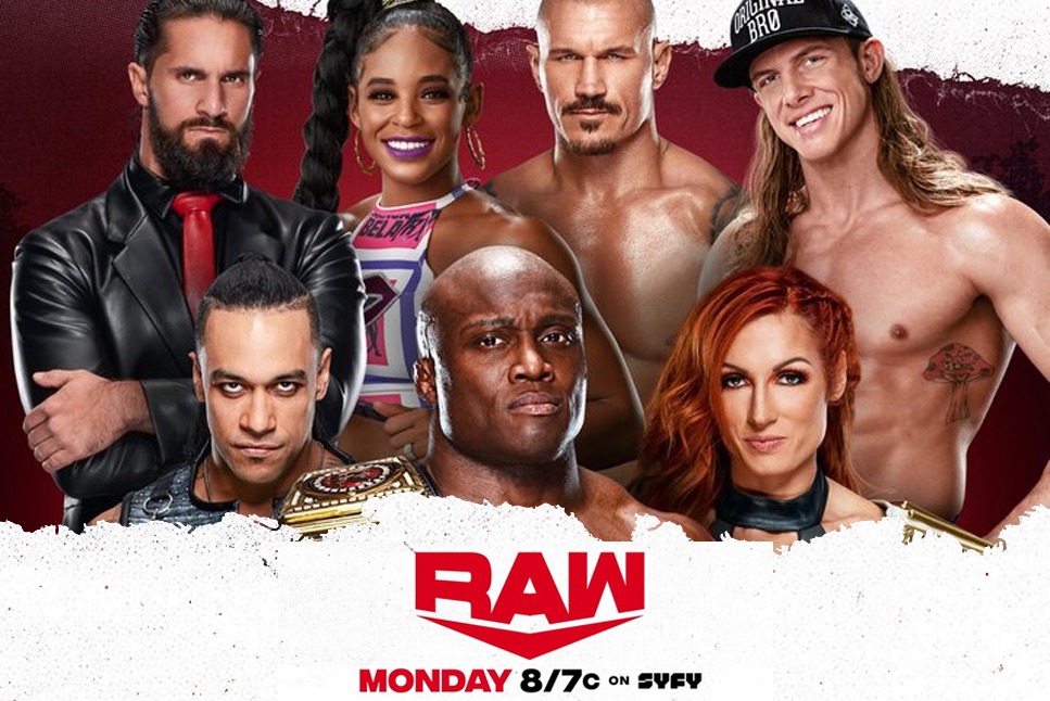 WWE Raw Live Catch Lita, Seth Rollins, Randy Orton Live