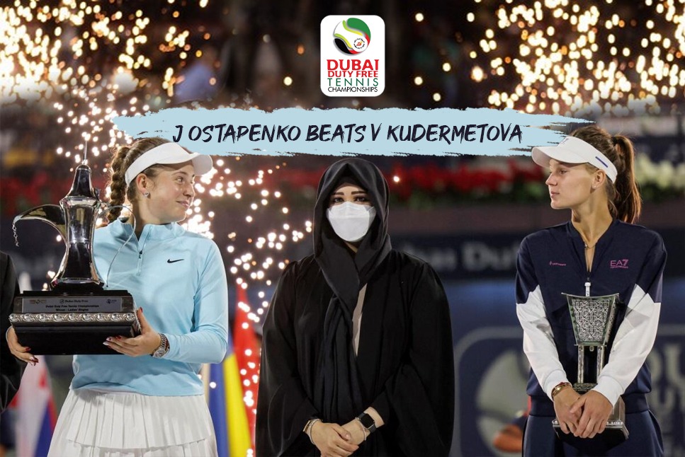 Ostapenko Beats Kudermetova To Win Dubai Duty Free Tennis Championships -  Dubai Duty Free Tennis Championships