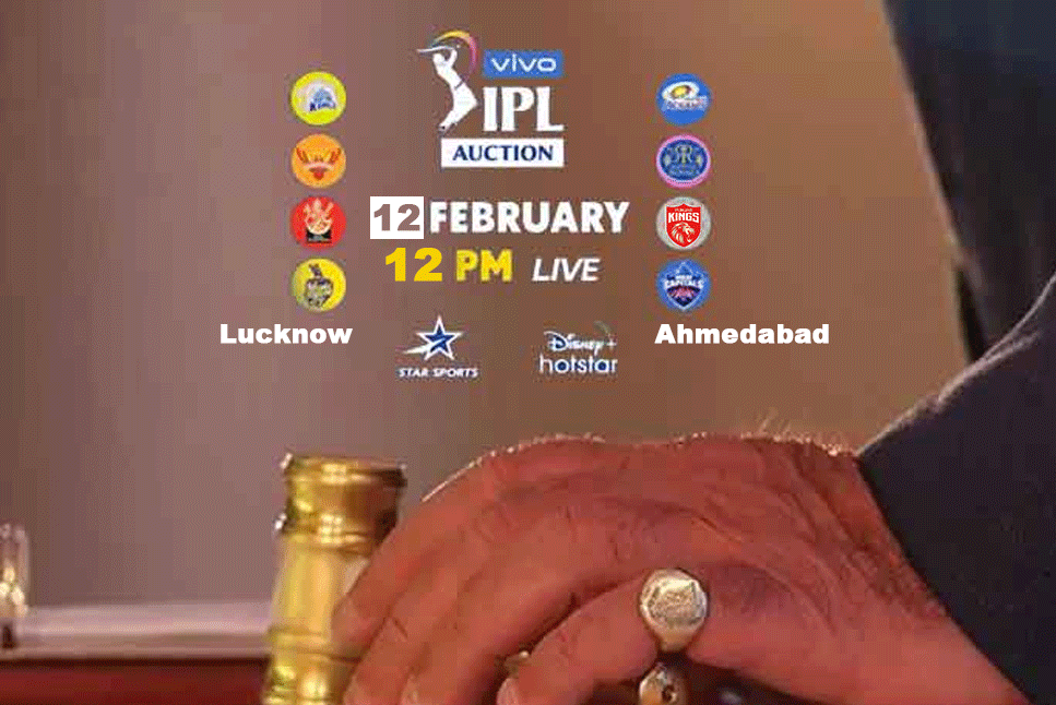 IPL 2022 Auction LIVE Streaming In Your Country, India