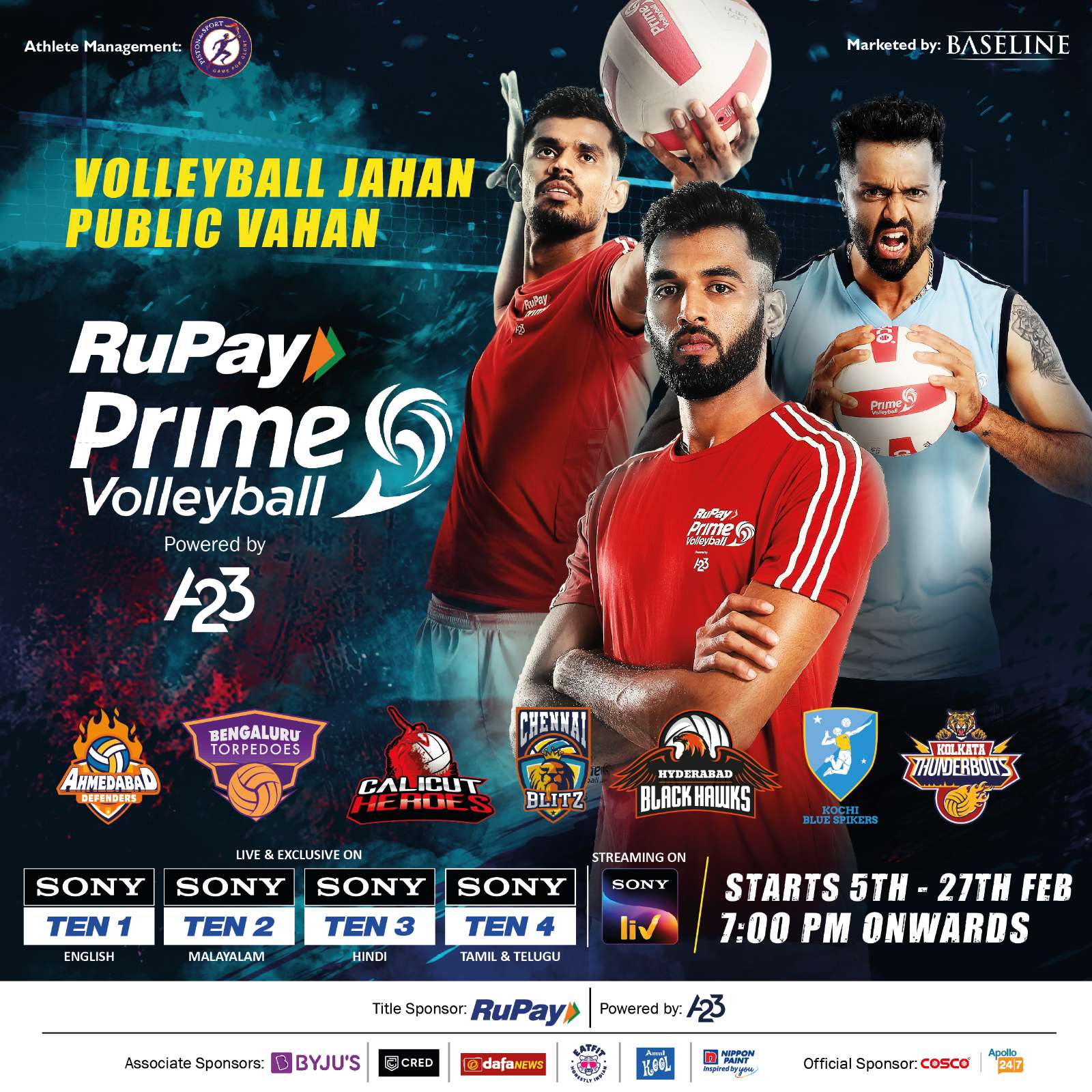 PVL 2022 LIVE Streaming: With 13 sponsors signed, Sony Sports & SonyLIV ...