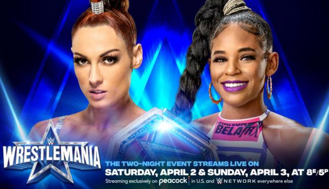 WWE WrestleMania 38 - Bianca Belair vs Becky Lynch (c) Raw Women's Title