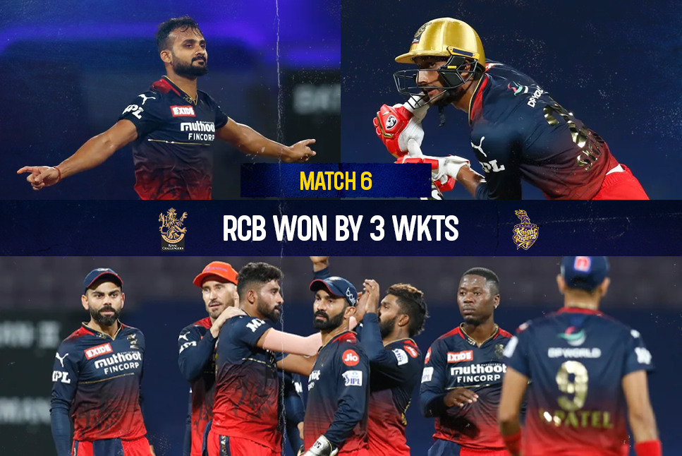 RCB Vs KKR LIVE: RCB Clinch Lowing Scoring Thriller, Check RCB Beat KKR ...