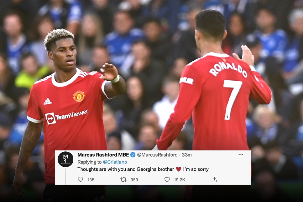 Cristiano Ronaldo sends message to Marcus Rashford after giving