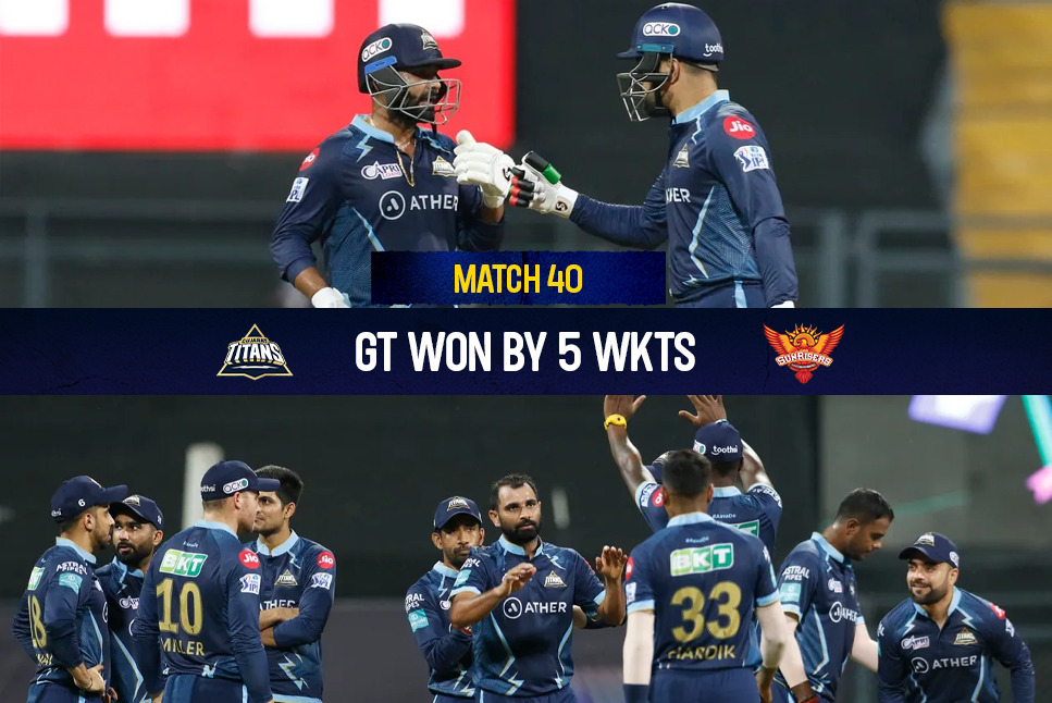 GT beat SRH Highlights: Rashid-Tewatia power GT to 5-wicket win