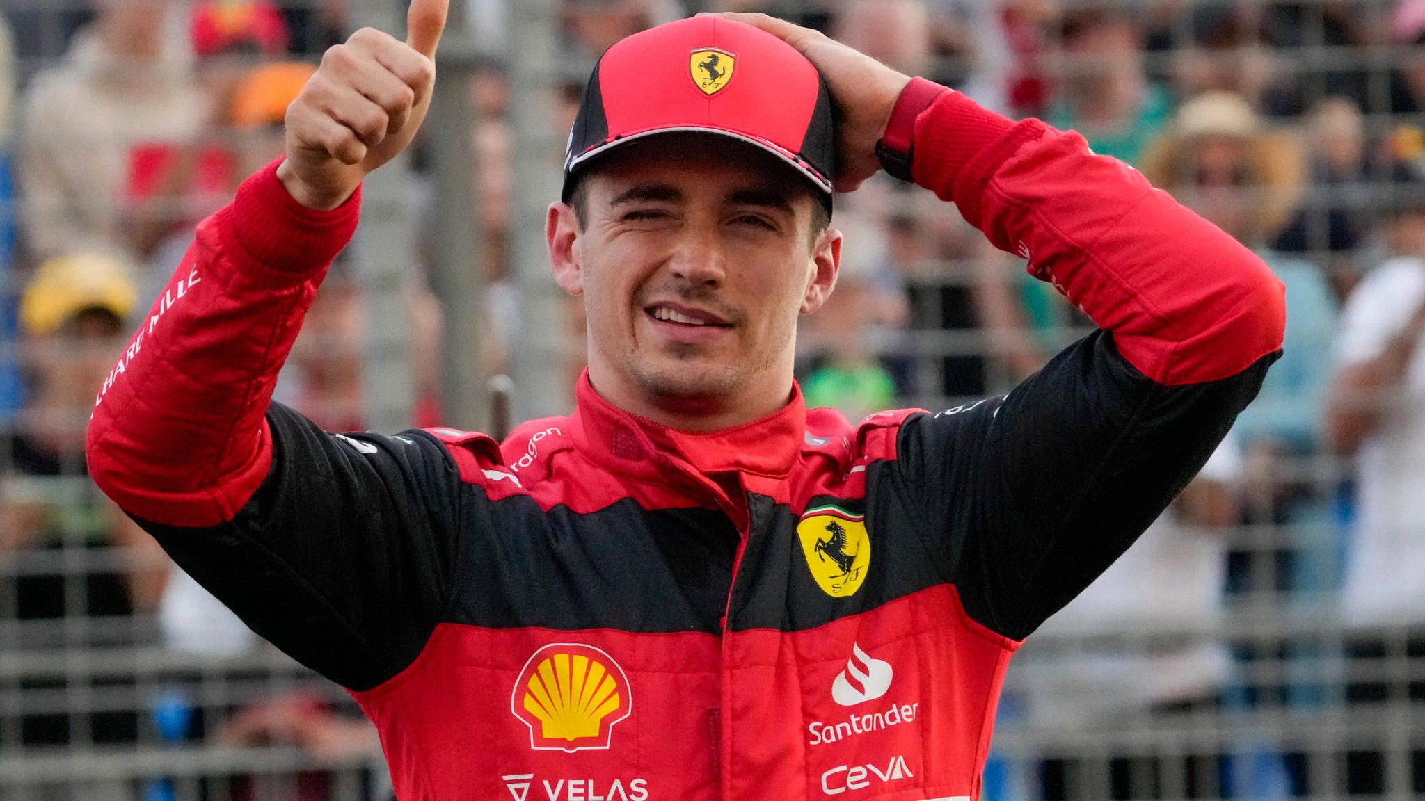 Australian GP: Ferrari’s Charles Leclerc takes Pole Position, Red Bull’s Verstappen & Perez start from the front row as Mercedes looked promising