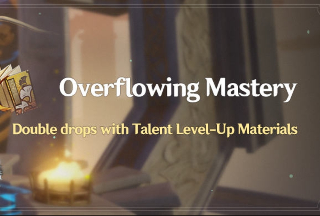 Genshin Impact Talent Level-Up Materials Appear in Overflowing Mastery