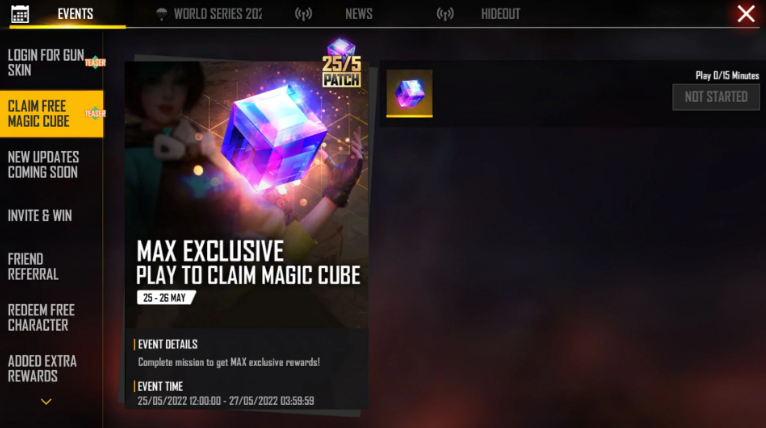 Garena Free Fire Max: Garena Is Offering Free Magic Cube In Free Fire Max,  Check How To Claim The Reward - Inside Sport India