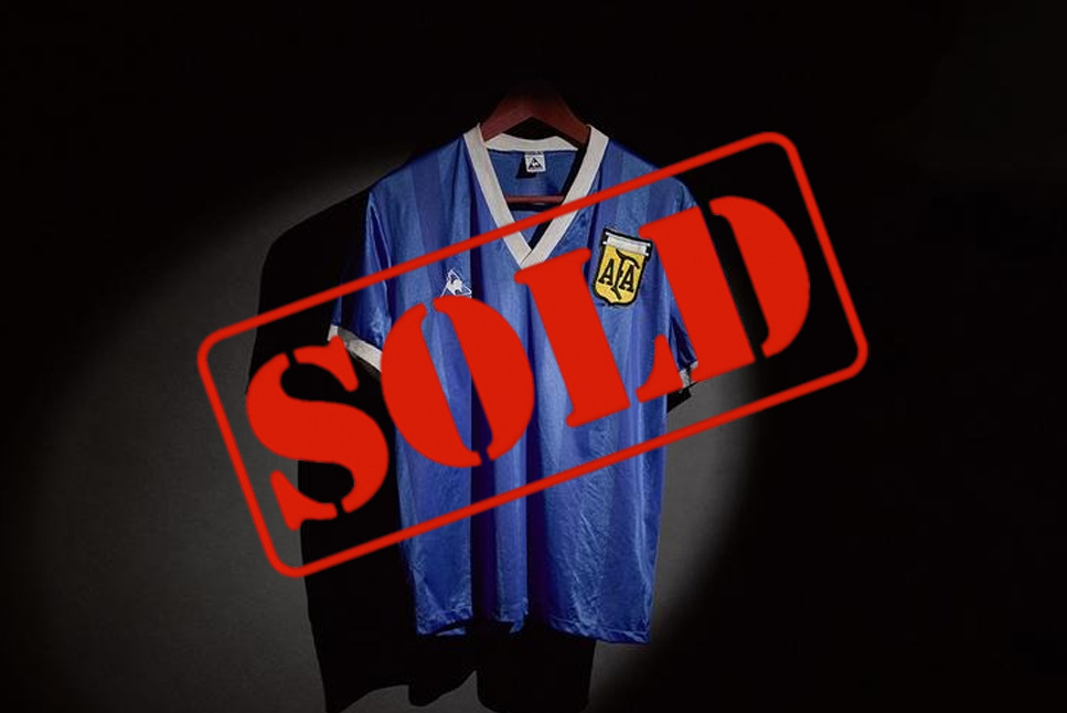 Diego Maradona's 'Hand of God' Jersey Sells for $9.3 Million - The