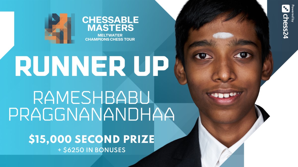 Chessable Masters final: Ding beats Praggnanandhaa in very close FINAL  MATCH, wins Chessable Masters via BLITZ TIE-BREAKER - Inside Sport India