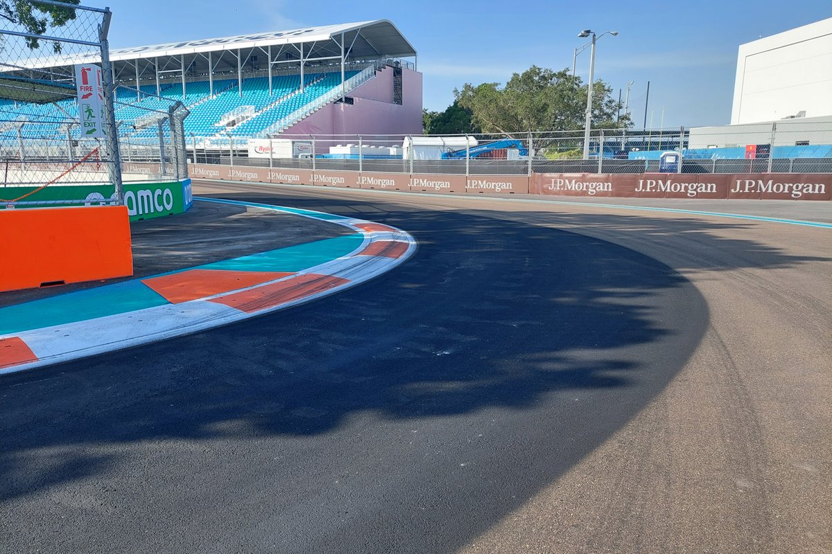 Miami GP Live Miami GP track Undergoes reconstruction work