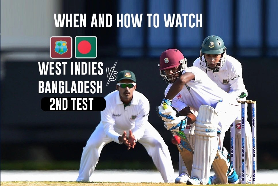 WI Vs BAN LIVE Streaming 2nd TEST: West Indies Vs Bangladesh: Follow LIVE