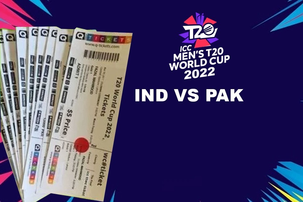India Vs Pakistan T20 World Cup 2022 Tickets Price