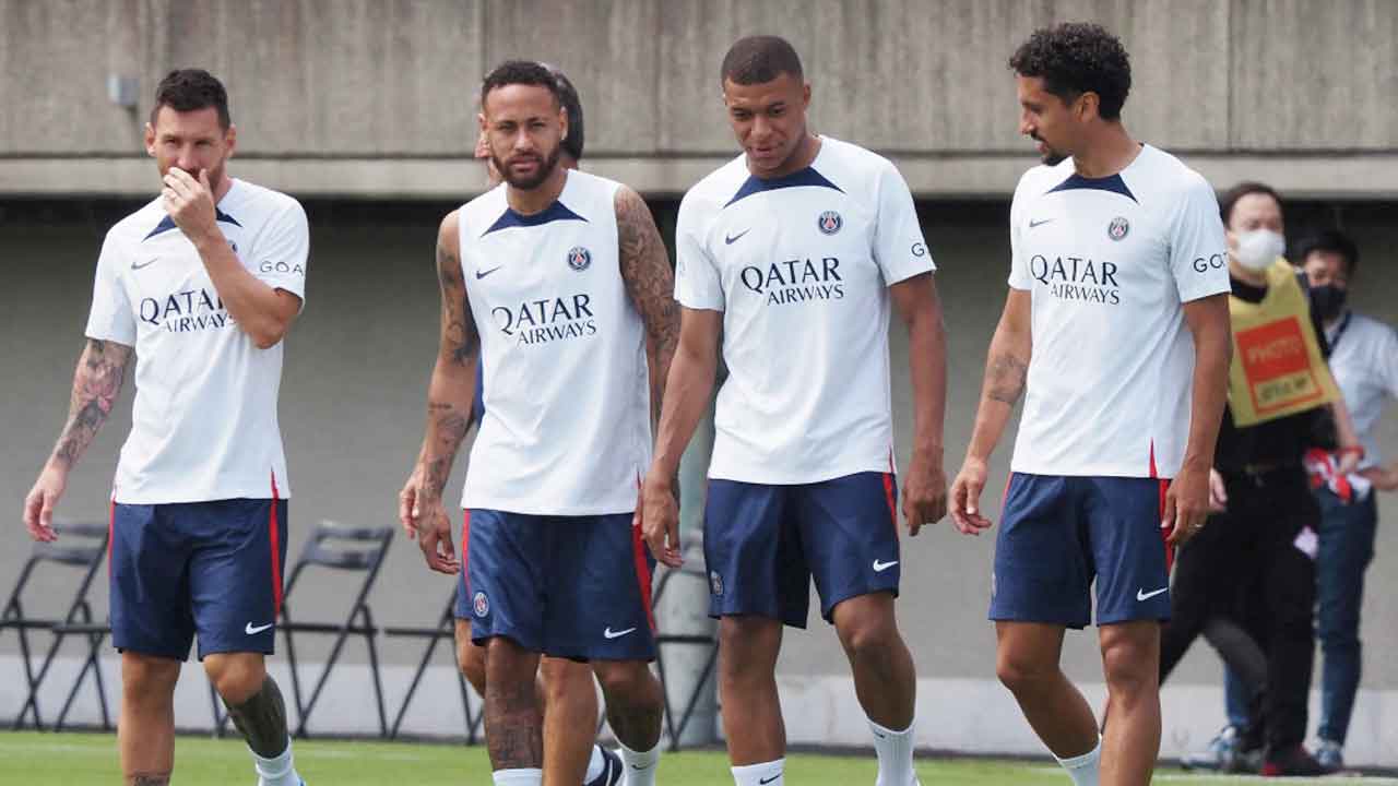 PSG PreSeason Japan Tour 2022 Lionel Messi and Kylian Mbappe attract