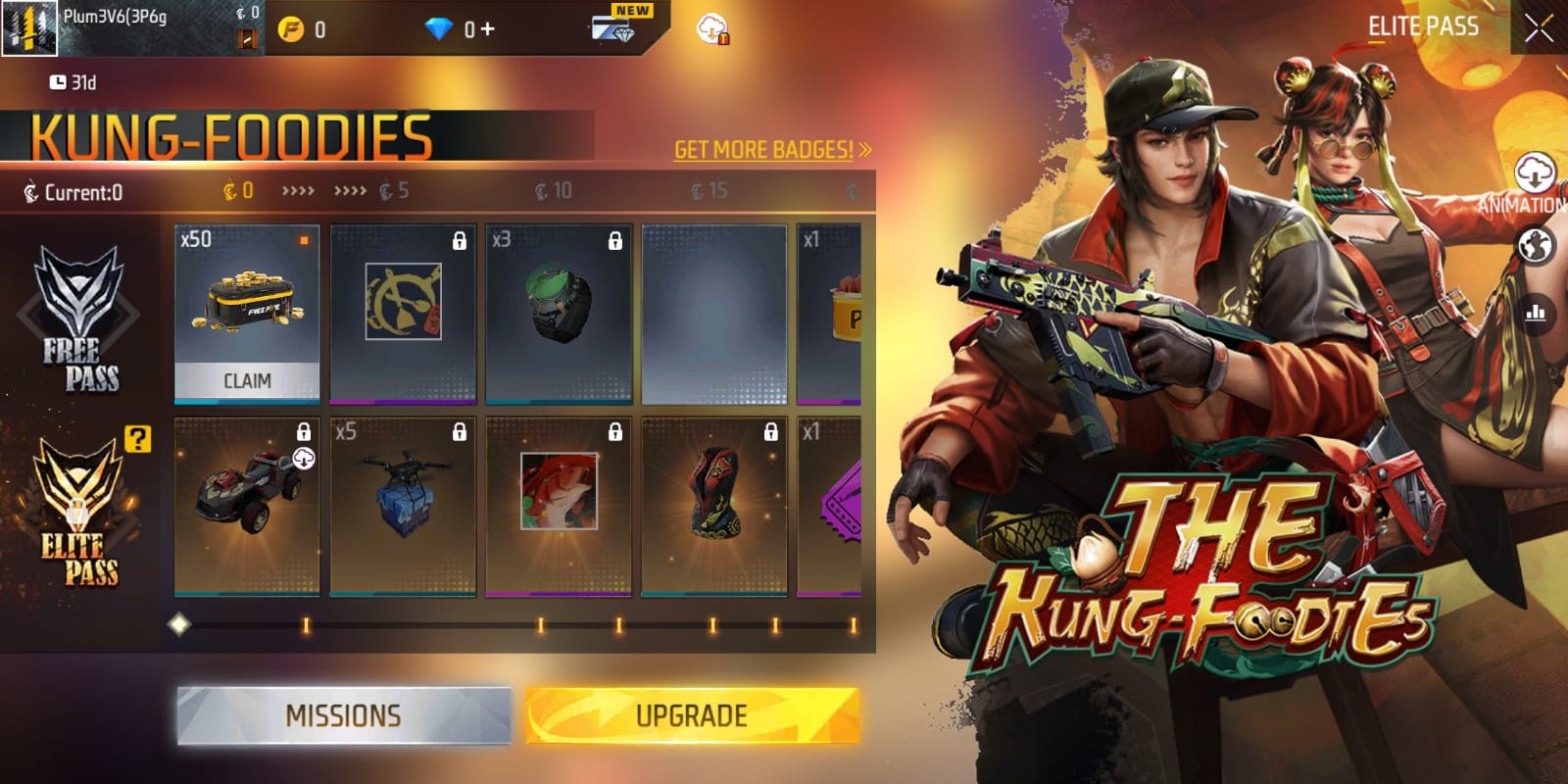 How to get free diamonds for Free Fire Season 51 Elite Pass