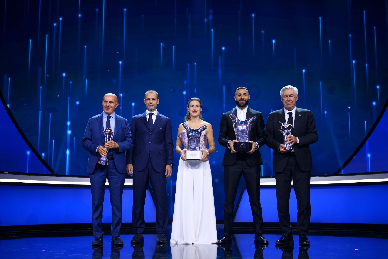 UEFA Award winners 202223 Benzema named UEFA player of year