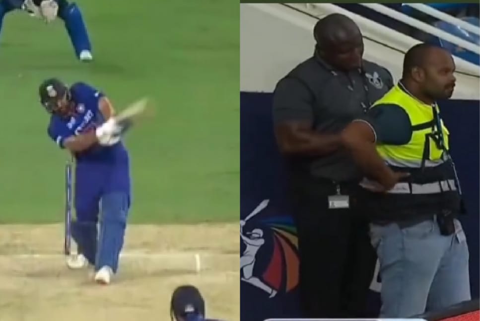 IND vs SL LIVE: Watch how Rohit Sharma's monster SIX hits a security ...