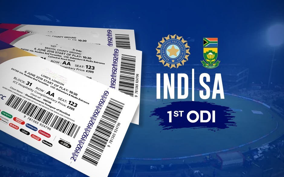 IND vs SA Tickets India vs South Africa TICKET PRICES for 1st ODI