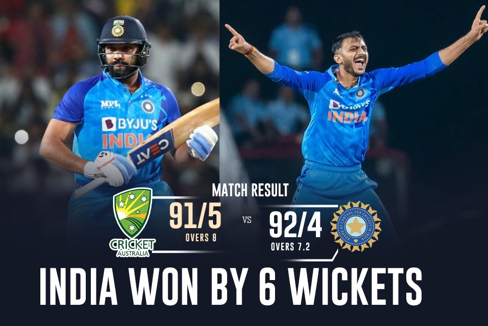 IND vs AUS Highlights: Rohit Sharma, Axar star as India level series ...