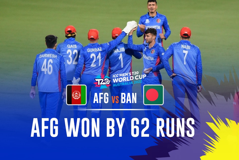 AFG vs BAN Highlights Afghanistan bowlers star in 62 run win over