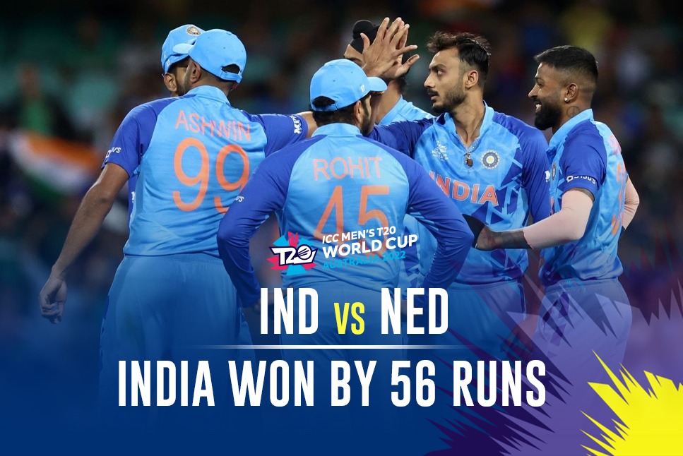 India Vs Netherlands Highlights Kohli And Sky Star India Go Top Of Group 2 With 56 Run Win 0260