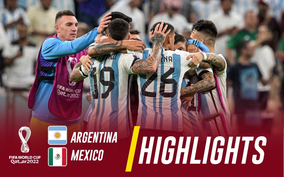 Argentina vs Mexico HIGHLIGHTS Messi's MAGIC keep Argentina's World