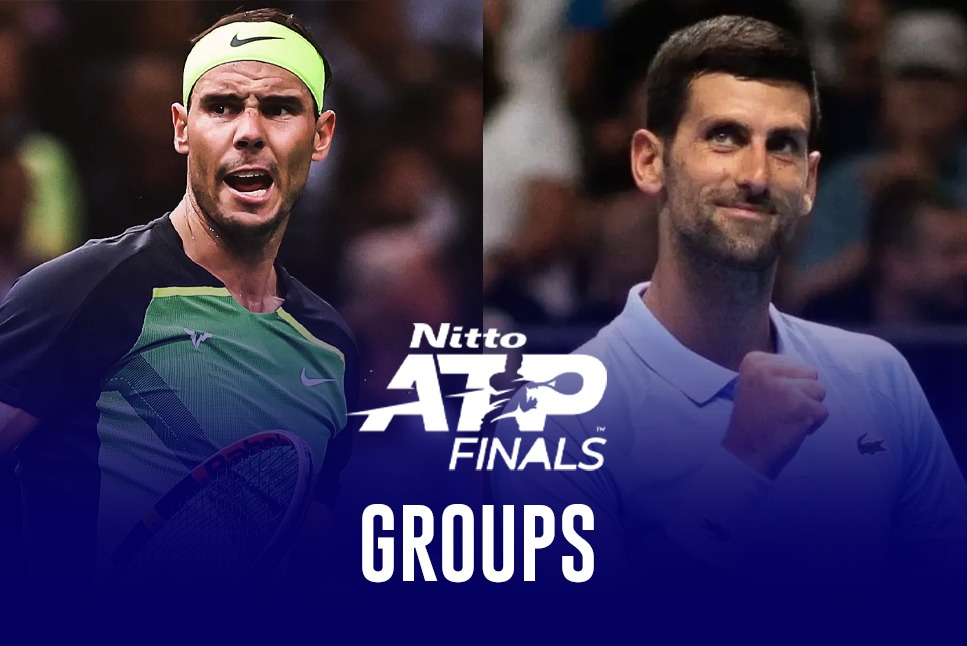 ATP Tour Finals LIVE Rafael Nadal & Novak Djokovic placed in separate