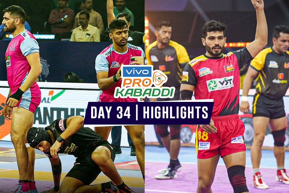 PKL 2022 Highlights: Jaipur Pink Panthers Defeat U Mumba, Telugu Titans ...