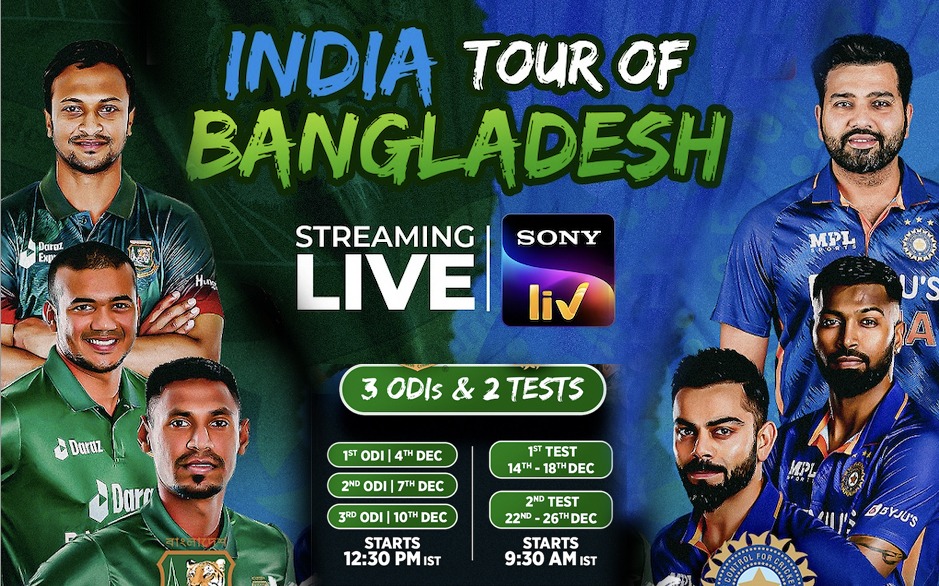 india vs bangladesh tour team