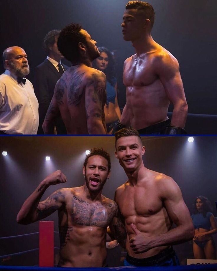 Cristiano Ronaldo:- When CR7 and Neymar Jr. went against each other in a boxing setup