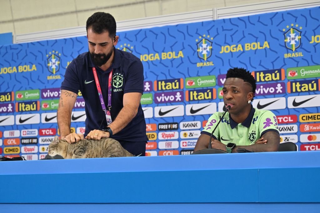 Croatia vs Brazil, FIFA World Cup 2022, Brazil Press conference, Vinicius Jr. Press Conference, Brazil officer abuse cat, Brazil National Team, Vinicius Jr