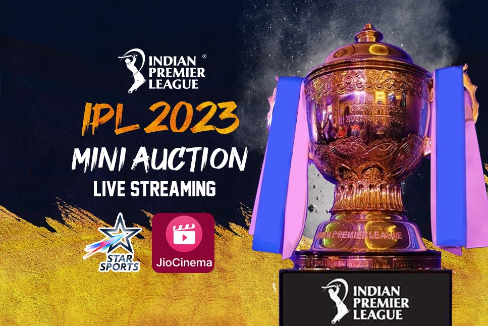 IPL 2023 Auction LIVE Streaming: Jio Cinema to LIVE Stream IPL 2023 Auction  on Dec 23rd, Star Sports Network to Broadcast LIVE, Follow LIVE Updates